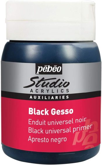 Pebeo black gesso